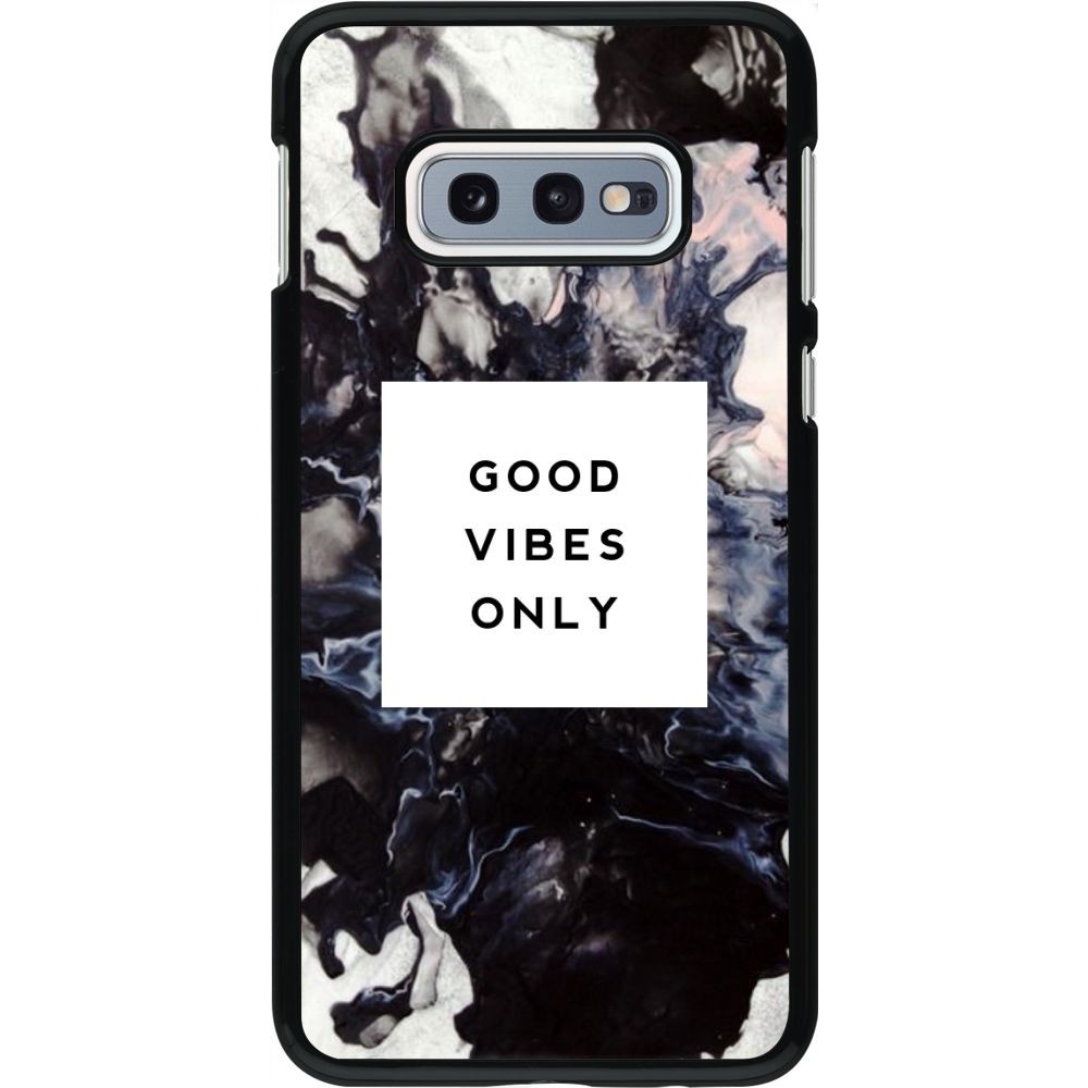 Coque Samsung Galaxy S10e - Marble Good Vibes Only