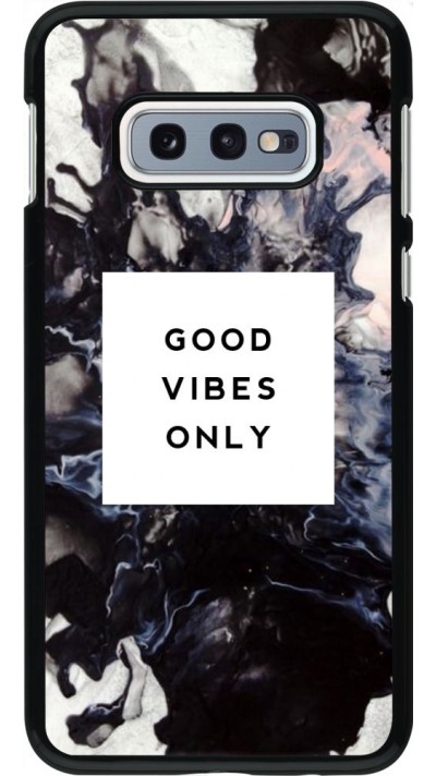 Coque Samsung Galaxy S10e - Marble Good Vibes Only