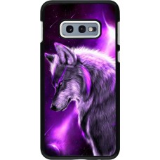 Hülle Samsung Galaxy S10e - Purple Sky Wolf
