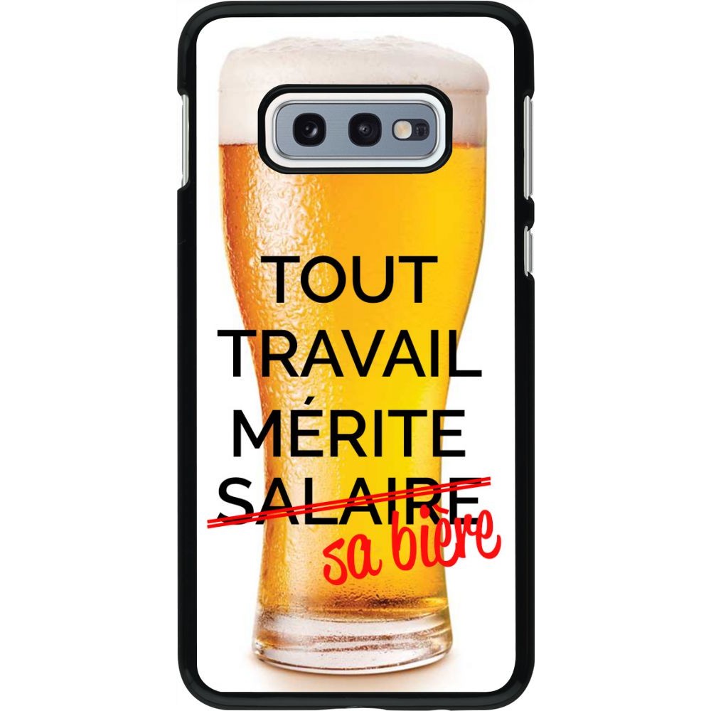 Hülle Samsung Galaxy S10e - Tout travail mérite sa bière