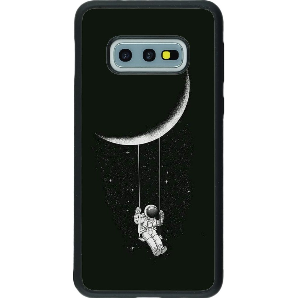 Coque Samsung Galaxy S10e - Silicone rigide noir Astro balançoire