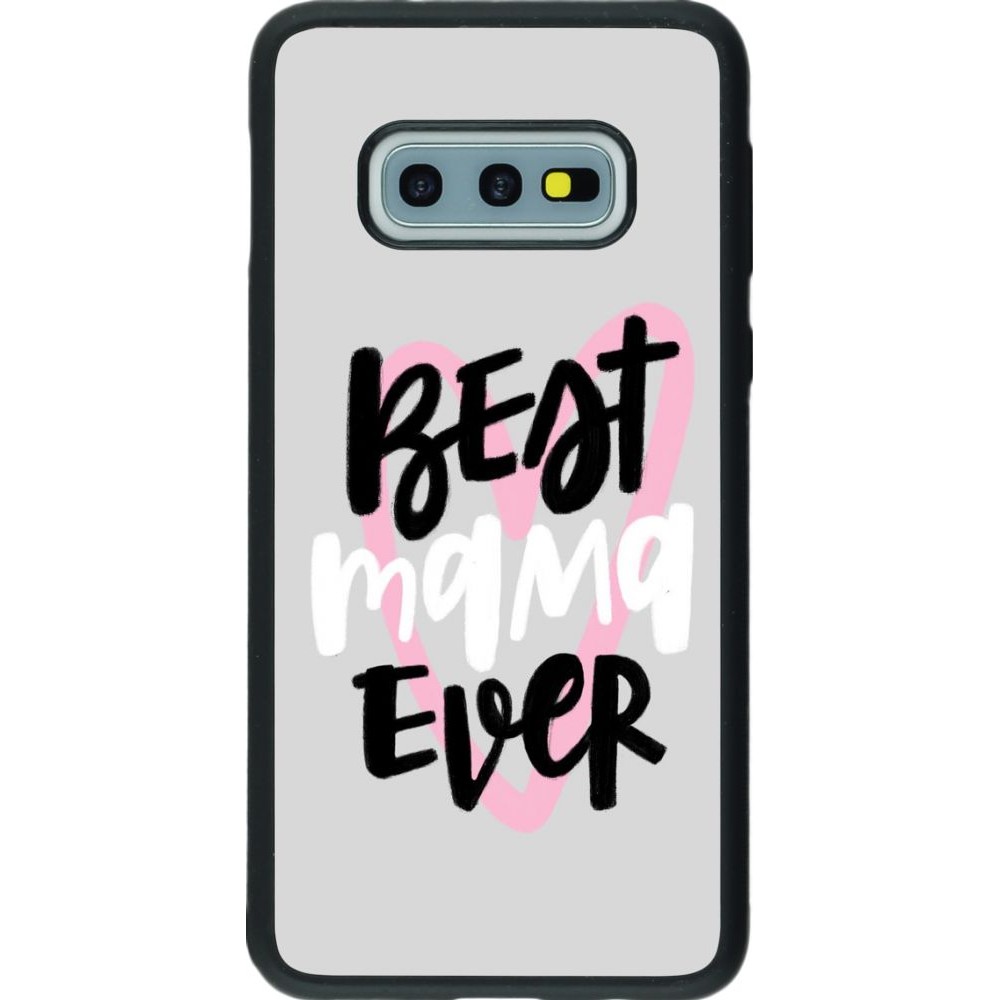 Hülle Samsung Galaxy S10e - Silikon schwarz Best Mom Ever 1