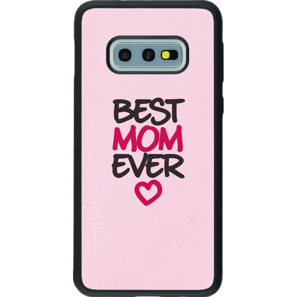 Coque Samsung Galaxy S10e - Silicone rigide noir Best Mom Ever 2