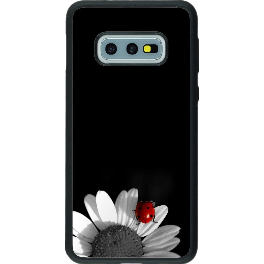 Hülle Samsung Galaxy S10e - Silikon schwarz Black and white Cox
