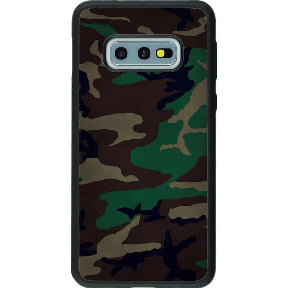Coque Samsung Galaxy S10e - Silicone rigide noir Camouflage 3