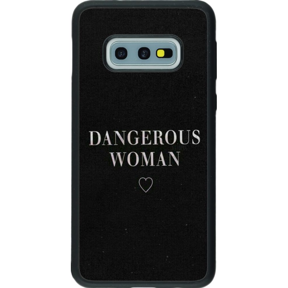 Coque Samsung Galaxy S10e - Silicone rigide noir Dangerous woman