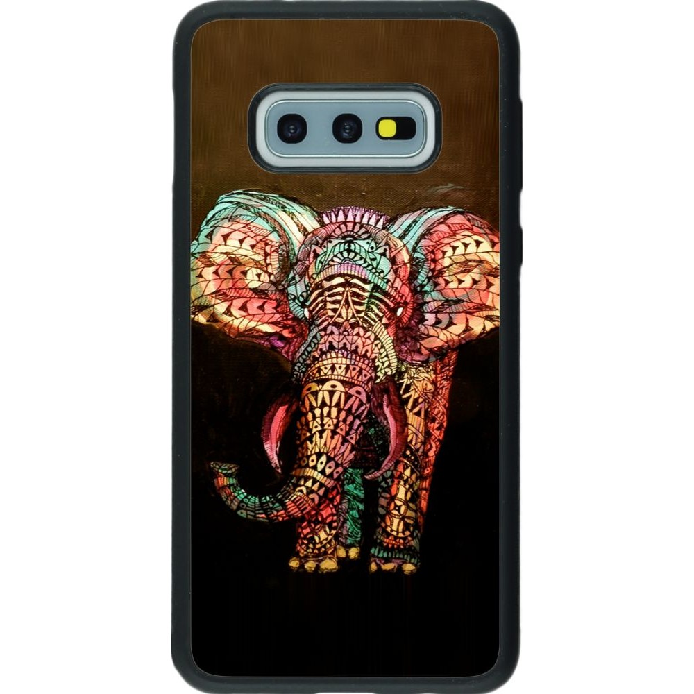 Coque Samsung Galaxy S10e - Silicone rigide noir Elephant 02