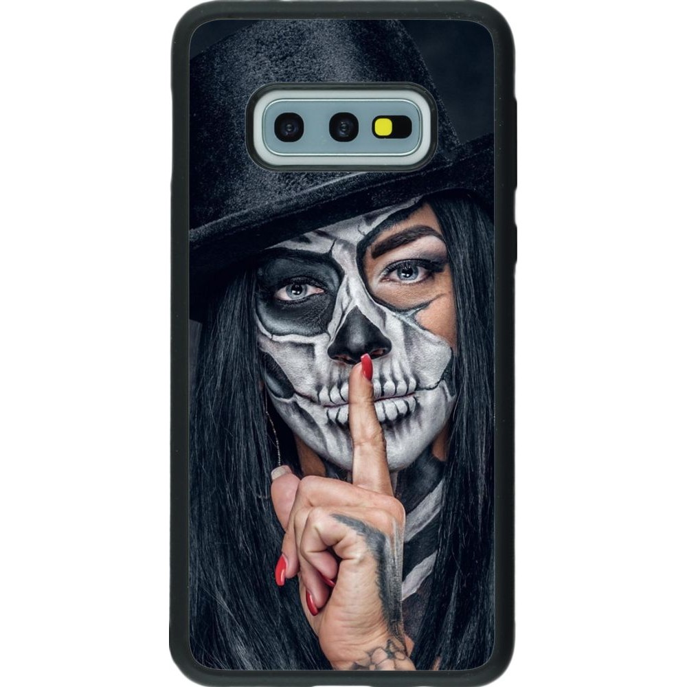 Coque Samsung Galaxy S10e - Silicone rigide noir Halloween 18 19