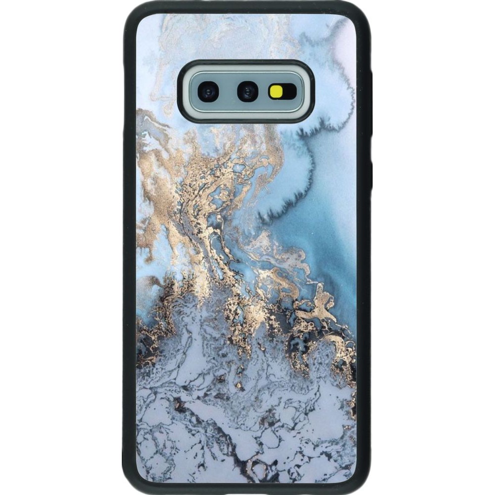 Hülle Samsung Galaxy S10e - Silikon schwarz Marble 04