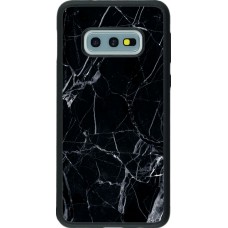 Hülle Samsung Galaxy S10e - Silikon schwarz Marble Black 01