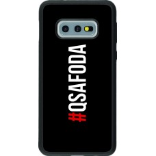 Coque Samsung Galaxy S10e - Silicone rigide noir Qsafoda 1