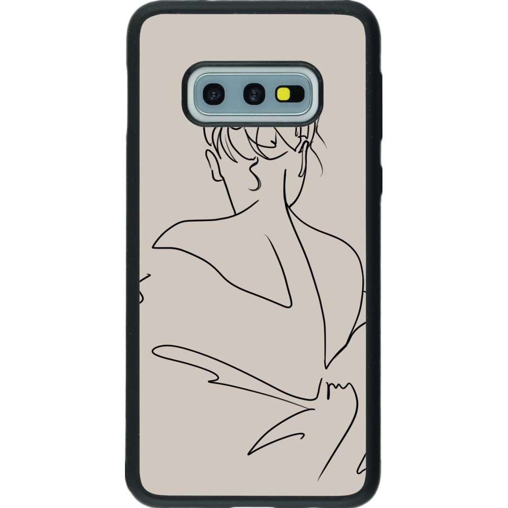 Coque Samsung Galaxy S10e - Silicone rigide noir Salnikova 05