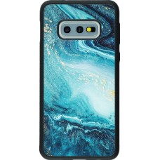 Coque Samsung Galaxy S10e - Silicone rigide noir Sea Foam Blue