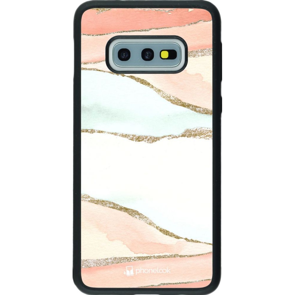Hülle Samsung Galaxy S10e - Silikon schwarz Shimmering Orange