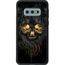 Hülle Samsung Galaxy S10e - Silikon schwarz Skull 02