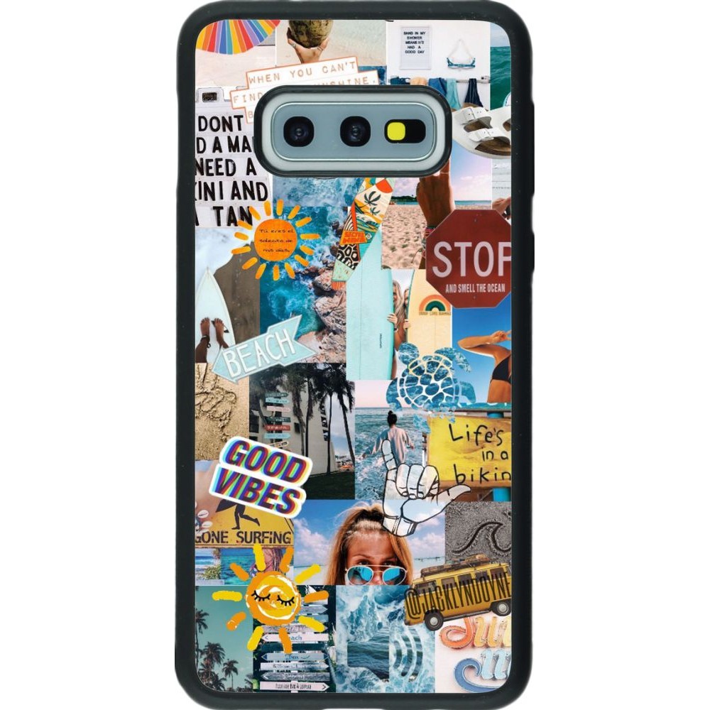 Coque Samsung Galaxy S10e - Silicone rigide noir Summer 2021 15