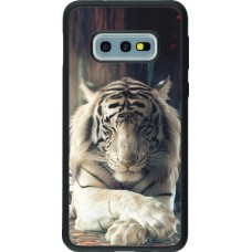 Coque Samsung Galaxy S10e - Silicone rigide noir Zen Tiger