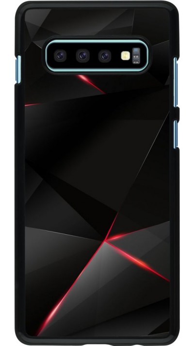Coque Samsung Galaxy S10+ - Black Red Lines