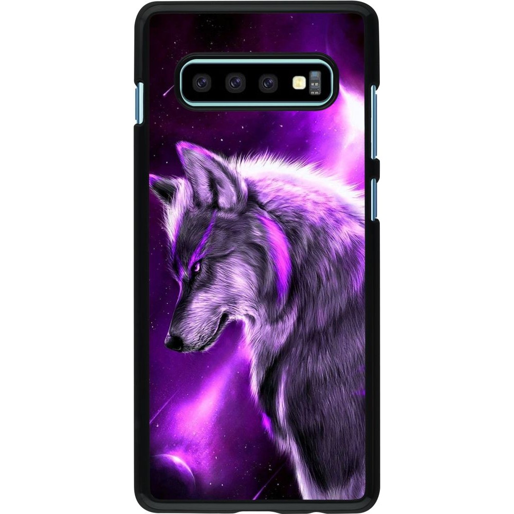 Coque Samsung Galaxy S10+ - Purple Sky Wolf