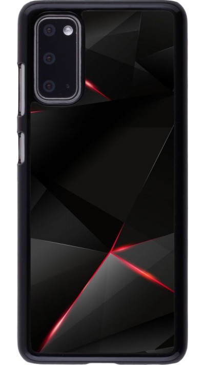 Coque Samsung Galaxy S20 - Black Red Lines