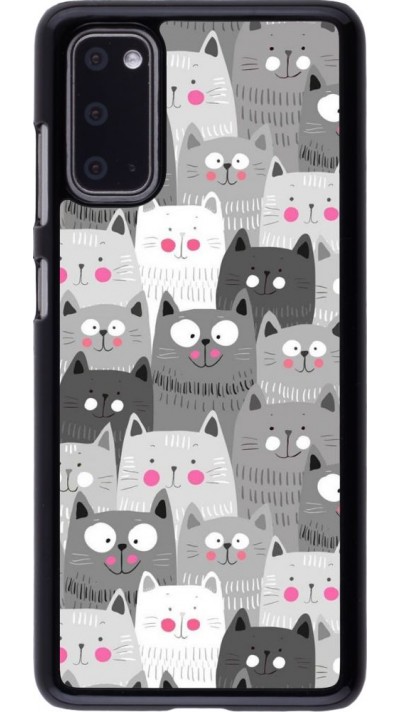 Coque Samsung Galaxy S20 - Chats gris troupeau