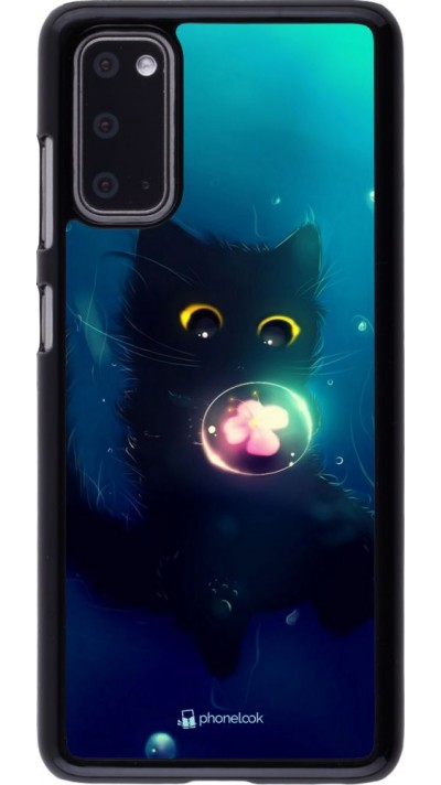 Hülle Samsung Galaxy S20 - Cute Cat Bubble