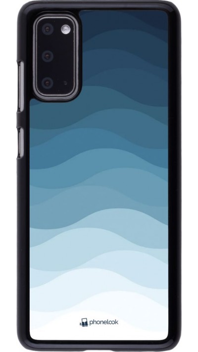 Coque Samsung Galaxy S20 - Flat Blue Waves