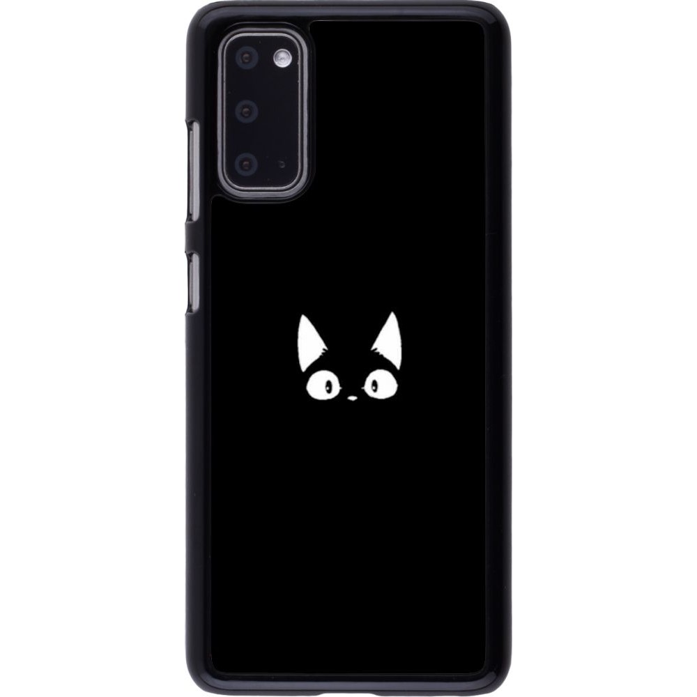 Coque Samsung Galaxy S20 - Funny cat on black