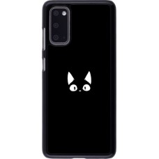Coque Samsung Galaxy S20 - Funny cat on black