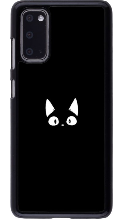 Hülle Samsung Galaxy S20 - Funny cat on black