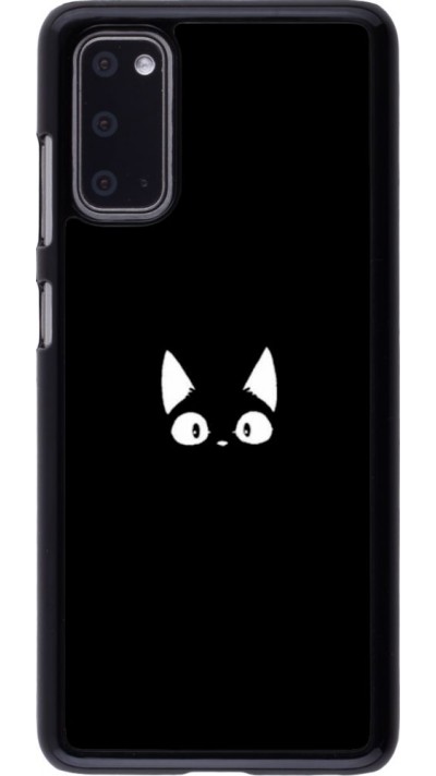 Coque Samsung Galaxy S20 - Funny cat on black