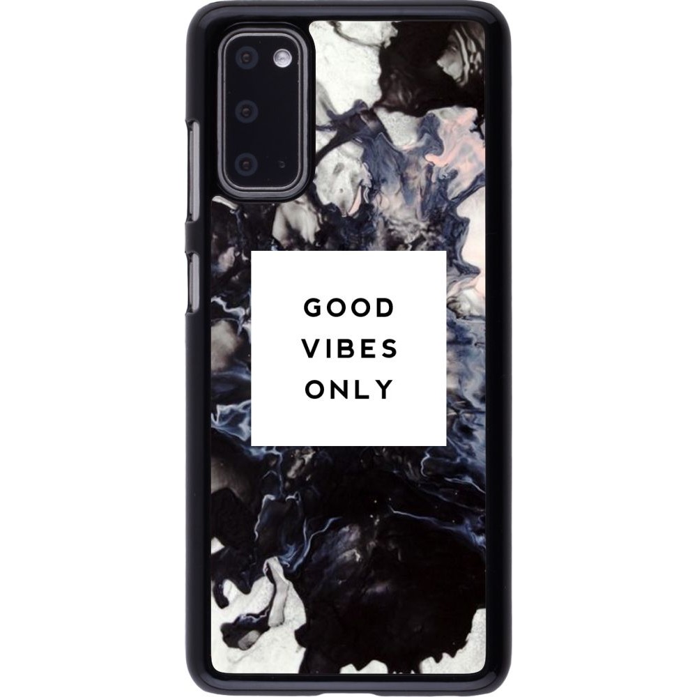 Coque Samsung Galaxy S20 - Marble Good Vibes Only