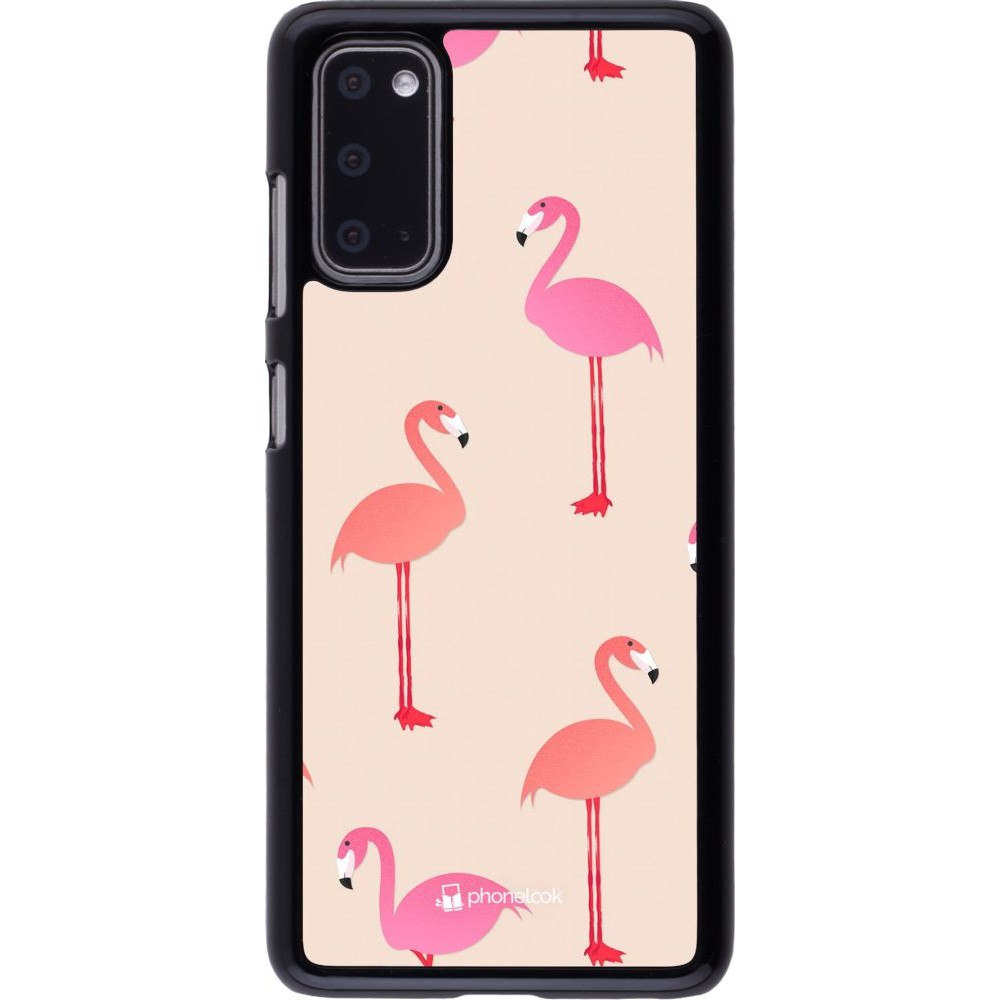 Coque Samsung Galaxy S20 - Pink Flamingos Pattern