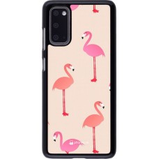 Coque Samsung Galaxy S20 - Pink Flamingos Pattern