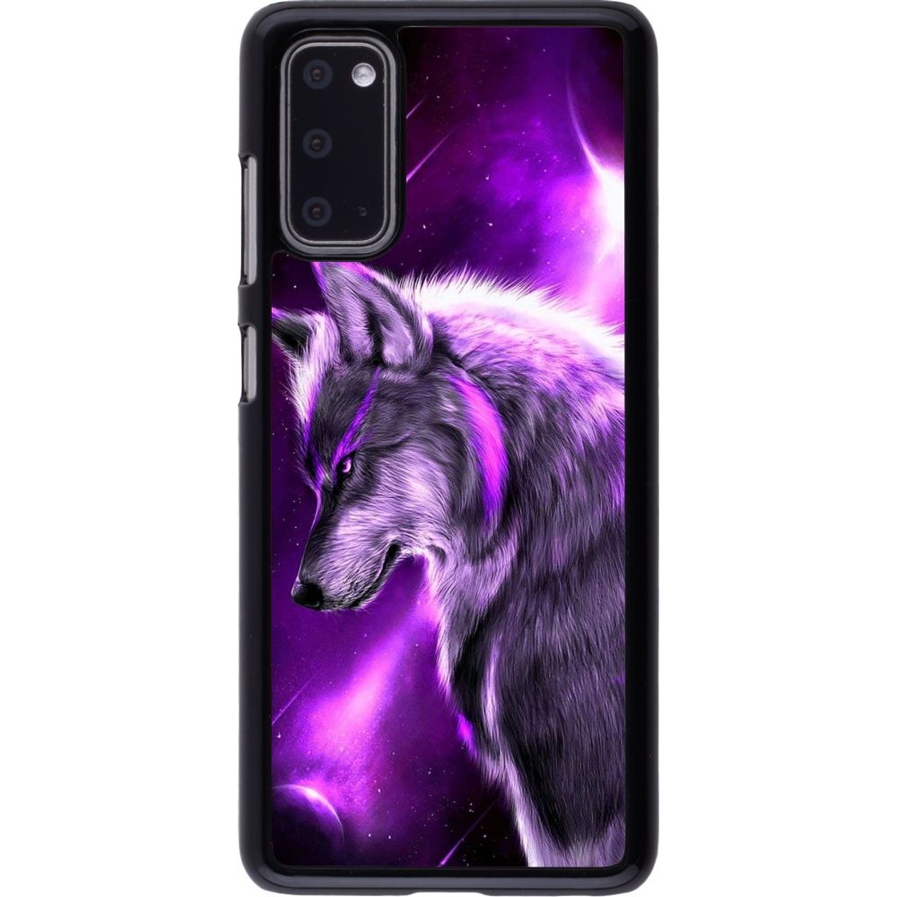 Hülle Samsung Galaxy S20 - Purple Sky Wolf