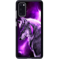 Coque Samsung Galaxy S20 - Purple Sky Wolf
