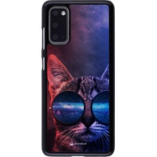 Coque Samsung Galaxy S20 - Red Blue Cat Glasses