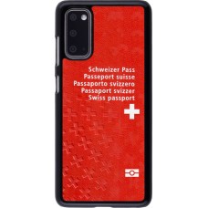 Coque Samsung Galaxy S20 - Swiss Passport