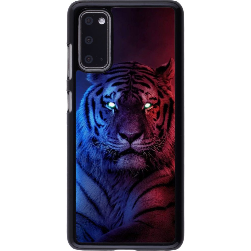 Coque Samsung Galaxy S20 - Tiger Blue Red