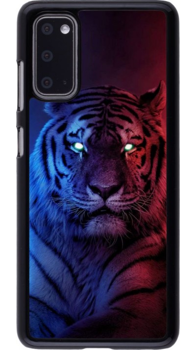 Coque Samsung Galaxy S20 - Tiger Blue Red