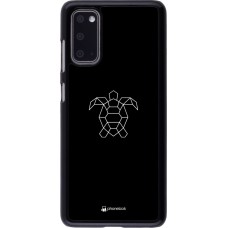 Coque Samsung Galaxy S20 - Turtles lines on black