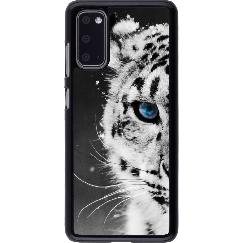 Hülle Samsung Galaxy S20 - White tiger blue eye