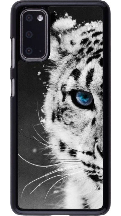 Hülle Samsung Galaxy S20 - White tiger blue eye