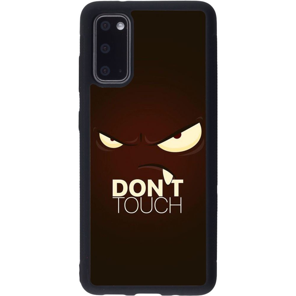 Coque Samsung Galaxy S20 - Silicone rigide noir Angry Dont Touch
