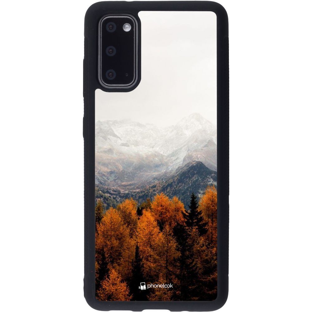 Coque Samsung Galaxy S20 - Silicone rigide noir Autumn 21 Forest Mountain