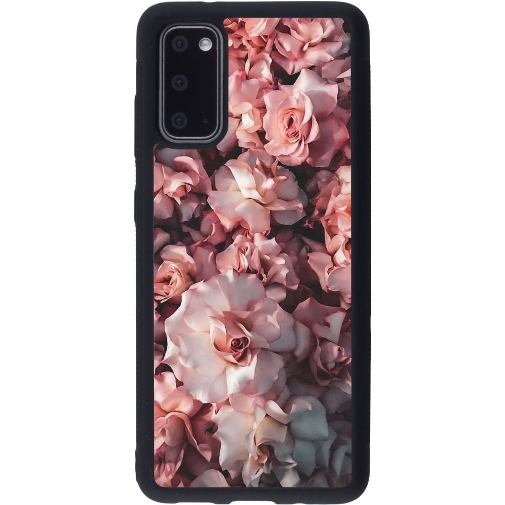 Coque Samsung Galaxy S20 - Silicone rigide noir Beautiful Roses