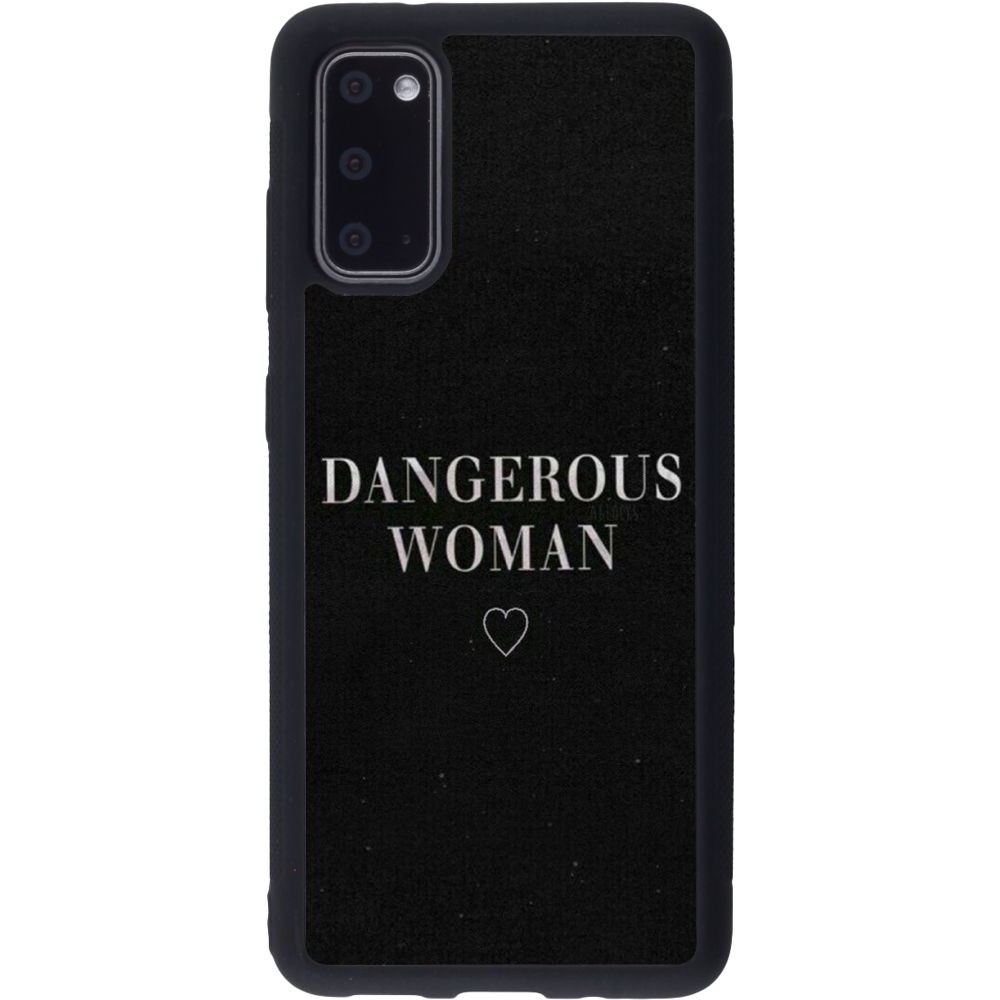 Coque Samsung Galaxy S20 - Silicone rigide noir Dangerous woman