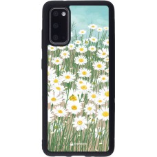 Coque Samsung Galaxy S20 - Silicone rigide noir Flower Field Art