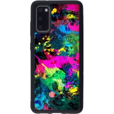 Coque Samsung Galaxy S20 - Silicone rigide noir splash paint