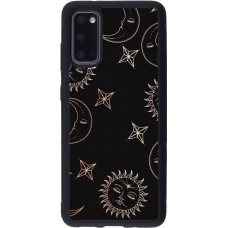 Hülle Samsung Galaxy S20 - Silikon schwarz Suns and Moons